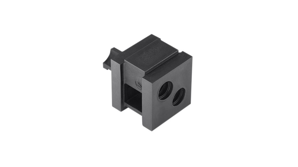 Cable Entry Sealing Insert, VarioPlate, 7 ... 8mm, Plastic, Cable Entries 2, Black, Pack of 20 pieces